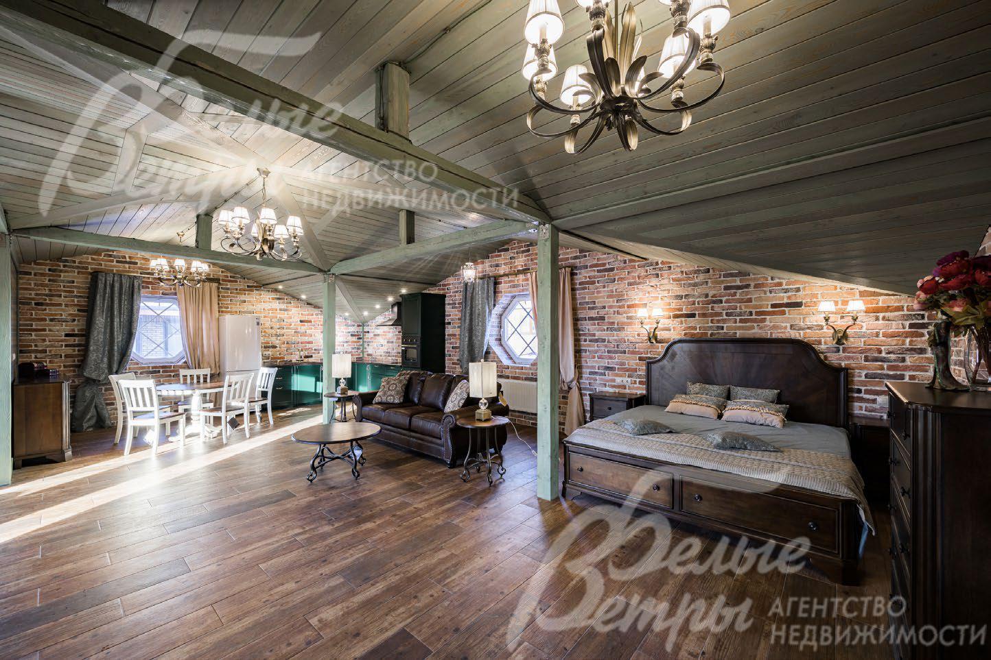 Спальня 40 кв.м на мансарде