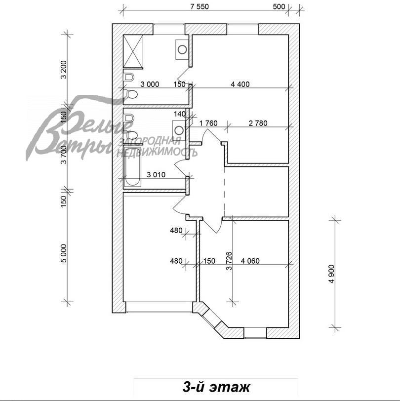 Таунхаус Добрыня Жаворонки id 477-601 планировка2