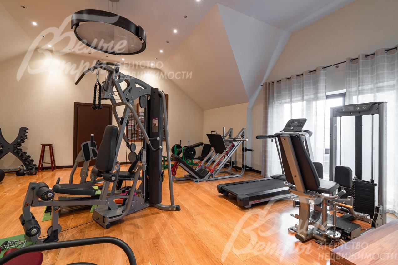 Оборудованный тренажерный зал