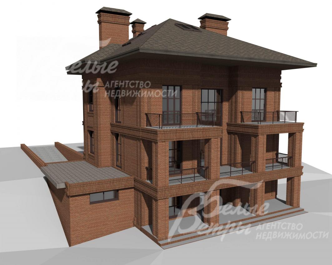 Визуализация. Проект дома 607 кв.м