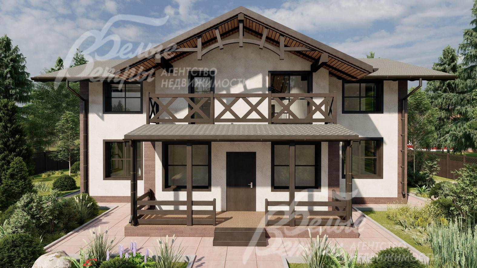 Визуализация внешней отделки. Штукатурка.