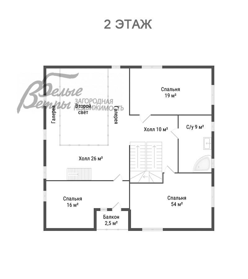 Дом Новоглаголево к/п Новоглаголево id 203-972 планировка1