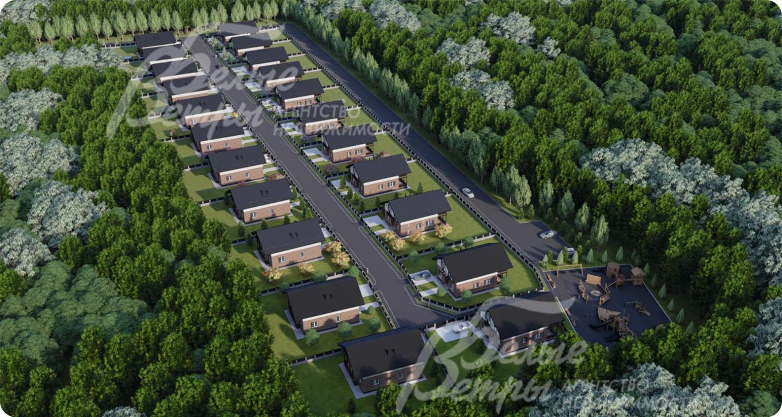 Клубный поселок в едином стиле на 22 домовладения Баварские Поляны