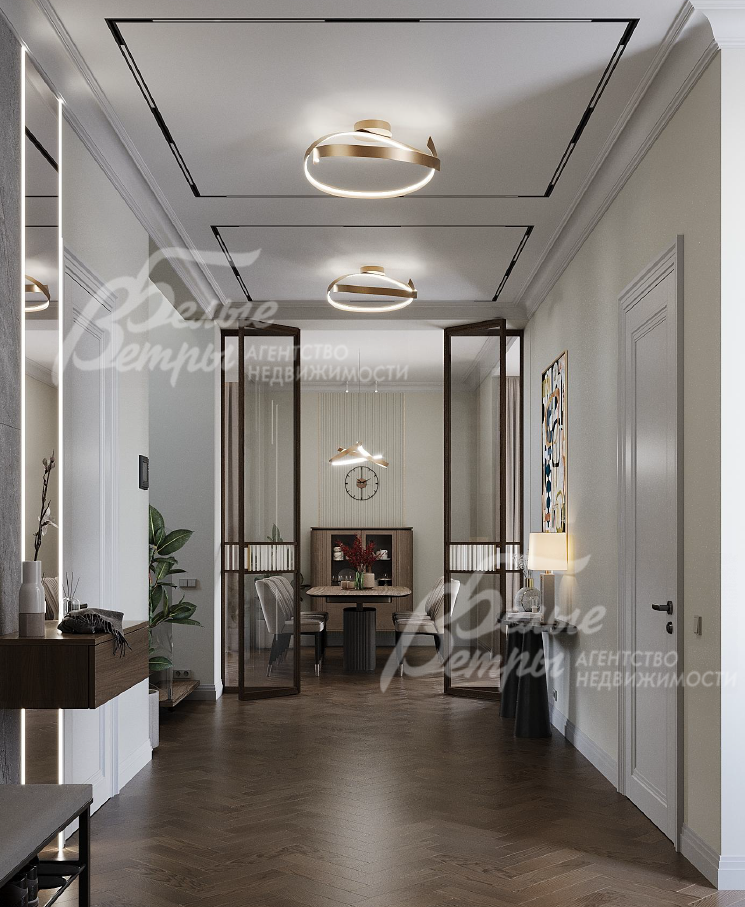 Визуализация. Холл 1-го этажа