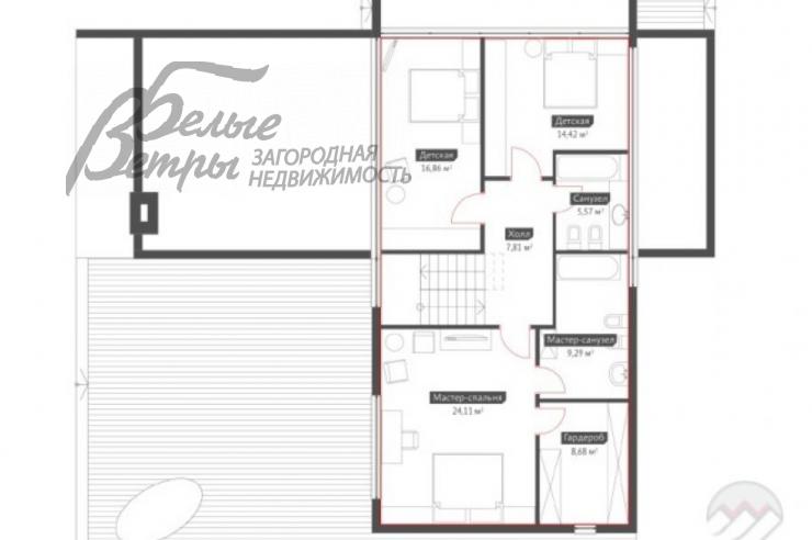 Дом Западная долина к/п Большое Свинорье id 421-202 планировка1