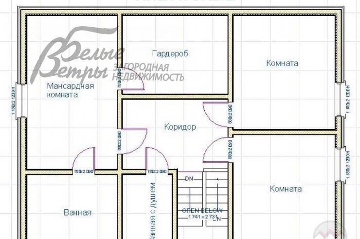 Дом Голицыно-9 к/п Тарасково id 409-402 планировка1