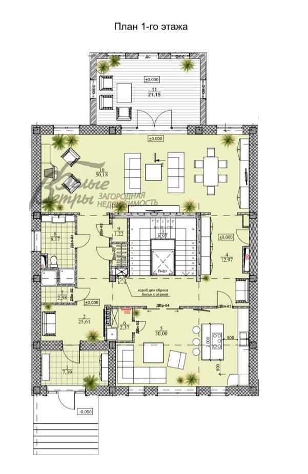 Дом Калужские Усадьбы КП Городище id 723-302 планировка0