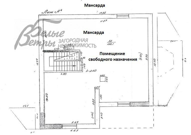 Дом в аренду Лесное озеро к/п дер.Крекшино id 401-003 планировка3