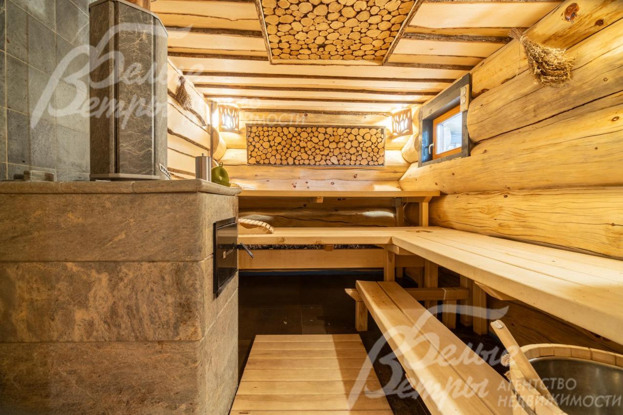 В парной установлена дорогостоящая печь из фторхлорида