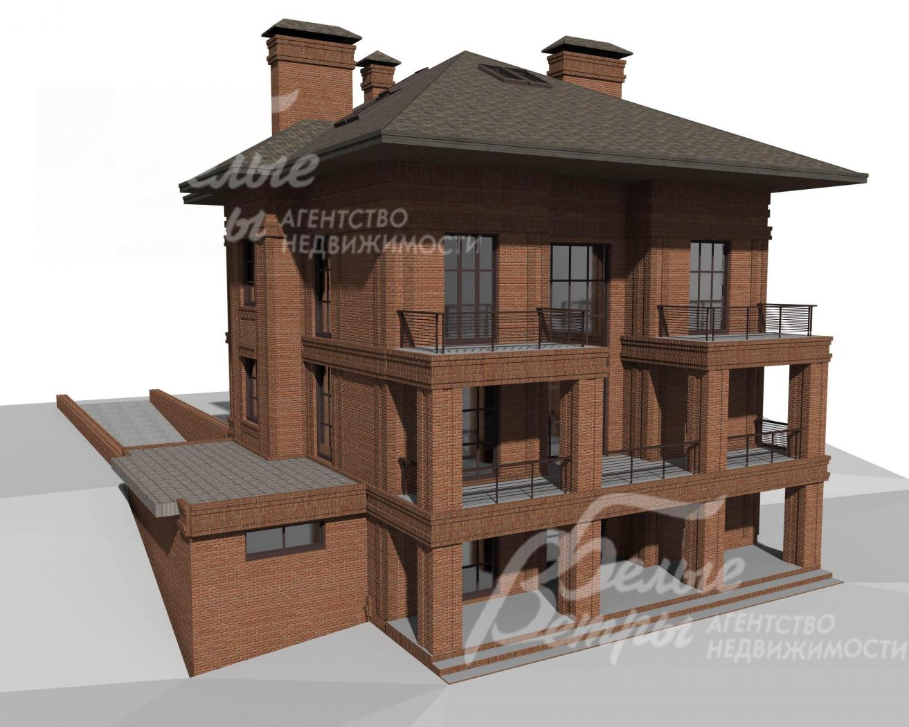 Визуализация. Проект дома 607 кв.м