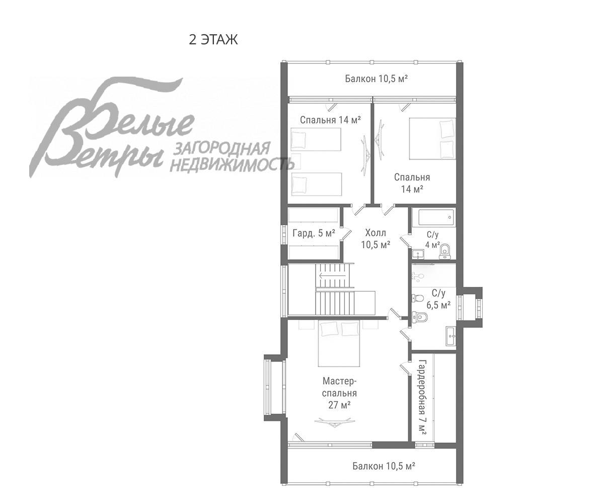 Дом в аренду Президент к/п  id 166-032 планировка1