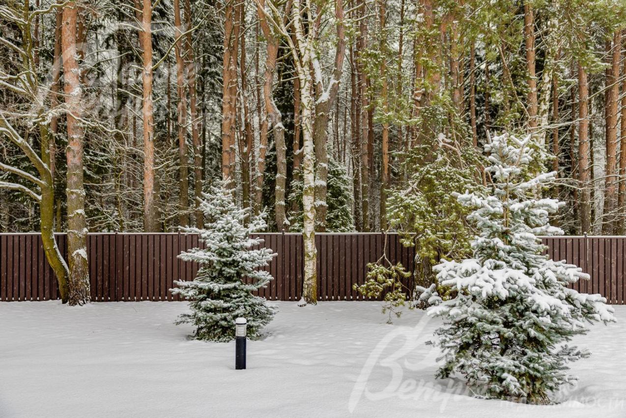 Обустроено освещение участка, дома и деревьев