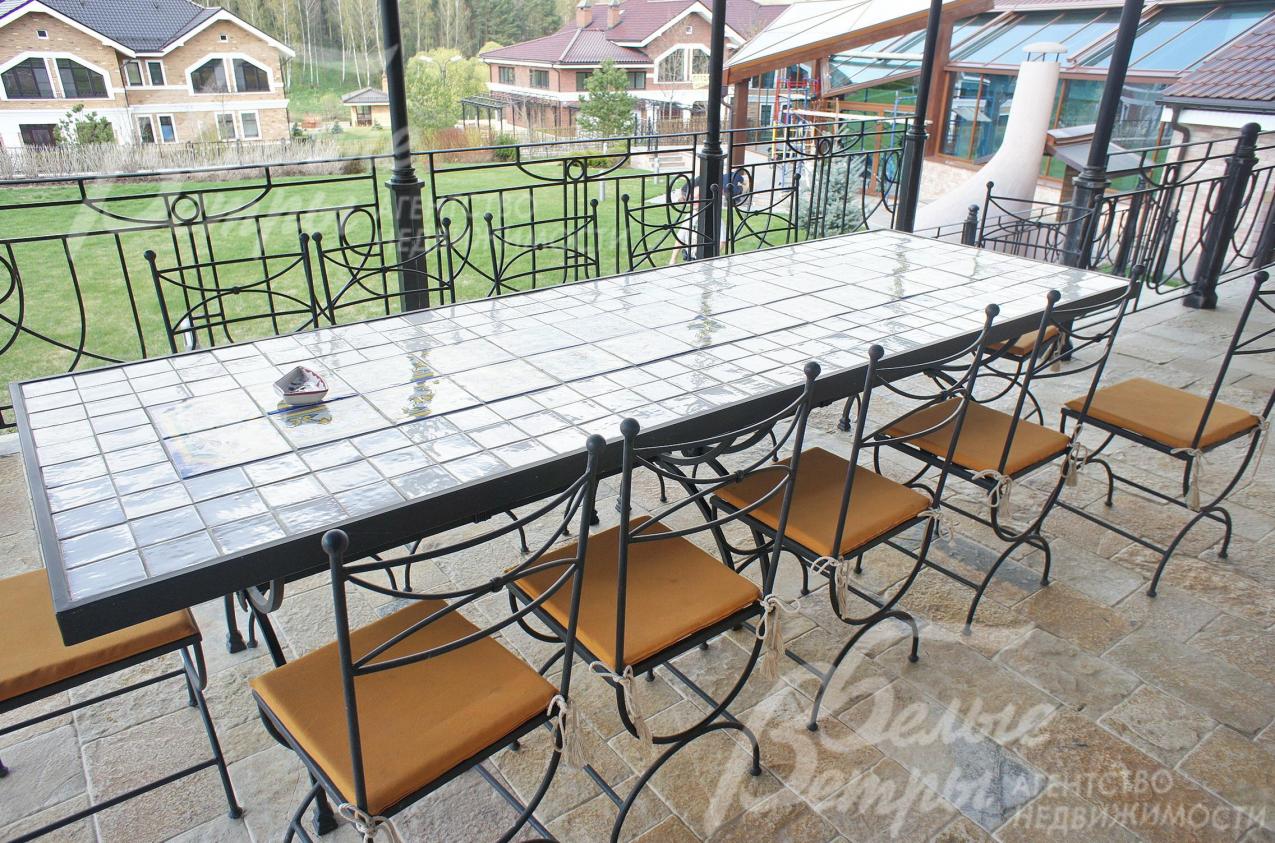 Крытая терраса с видом на участок