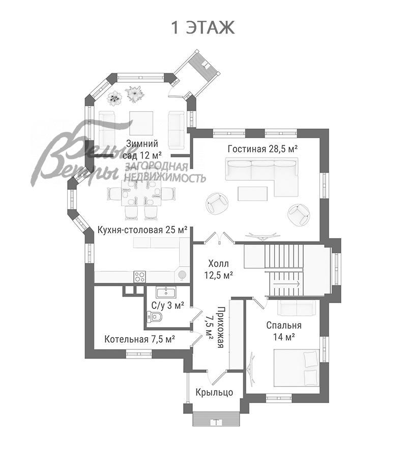 Дом Гайд Парк к/п Софьино id 330-942 планировка0