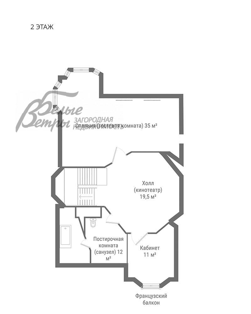 Таунхаус Дубровка ЖК Сосенки id 108-866 планировка2