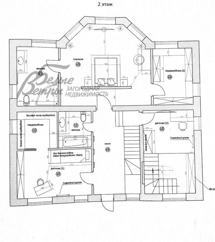 Дом Потапово к/п Южное Бутово id 167-415 планировка1