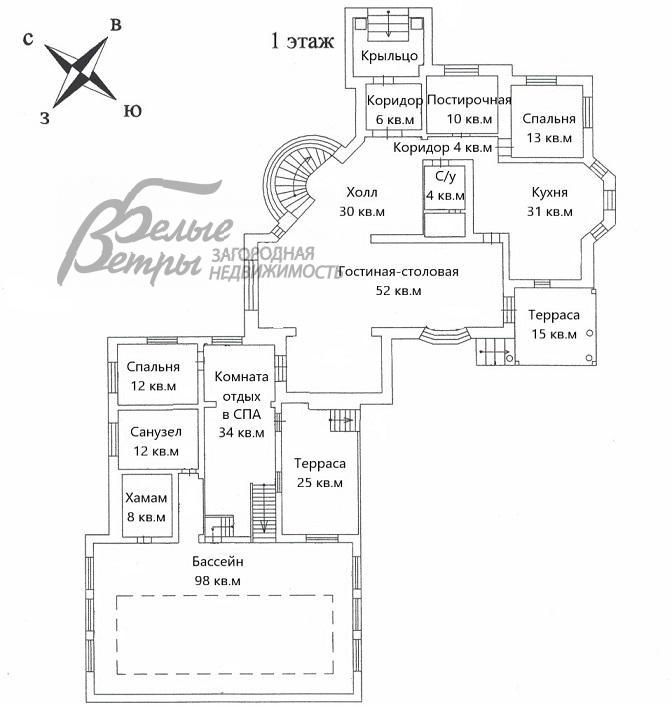 Дом Президент к/п  id 166-935 планировка1