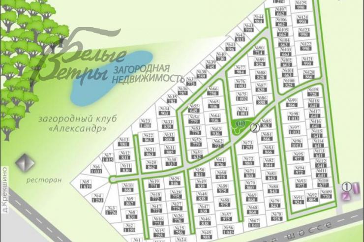Участок Черничные поля к/п Анкудиново id 295-204 планировка0