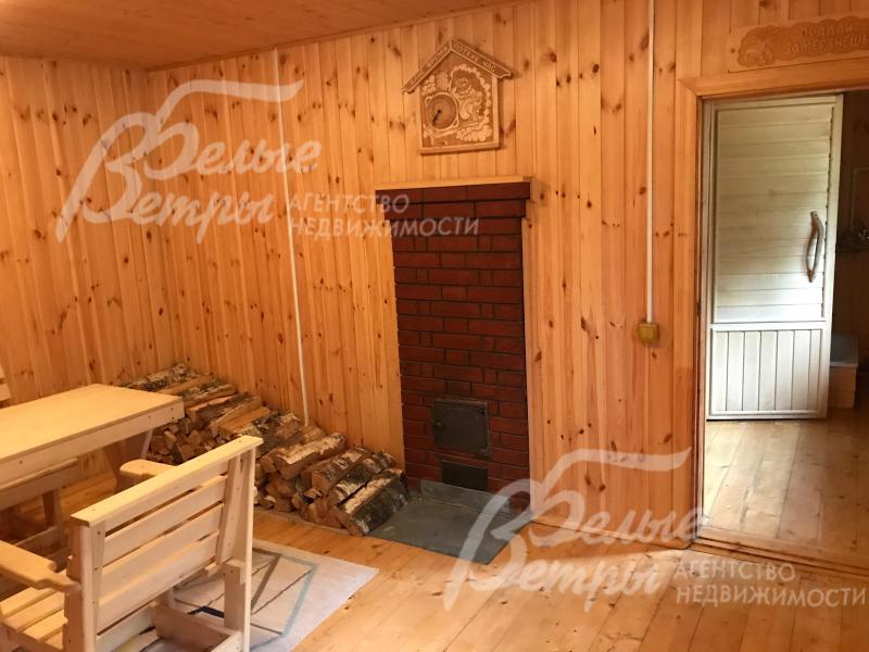 В бане парная с печью на дровах