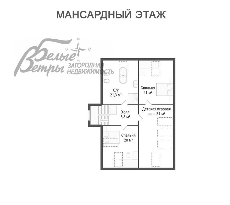 Дом Юпитер к/п Ватутинки id 173-407 планировка2