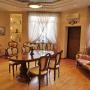 Гостиная с электрокамином 32 кв.м