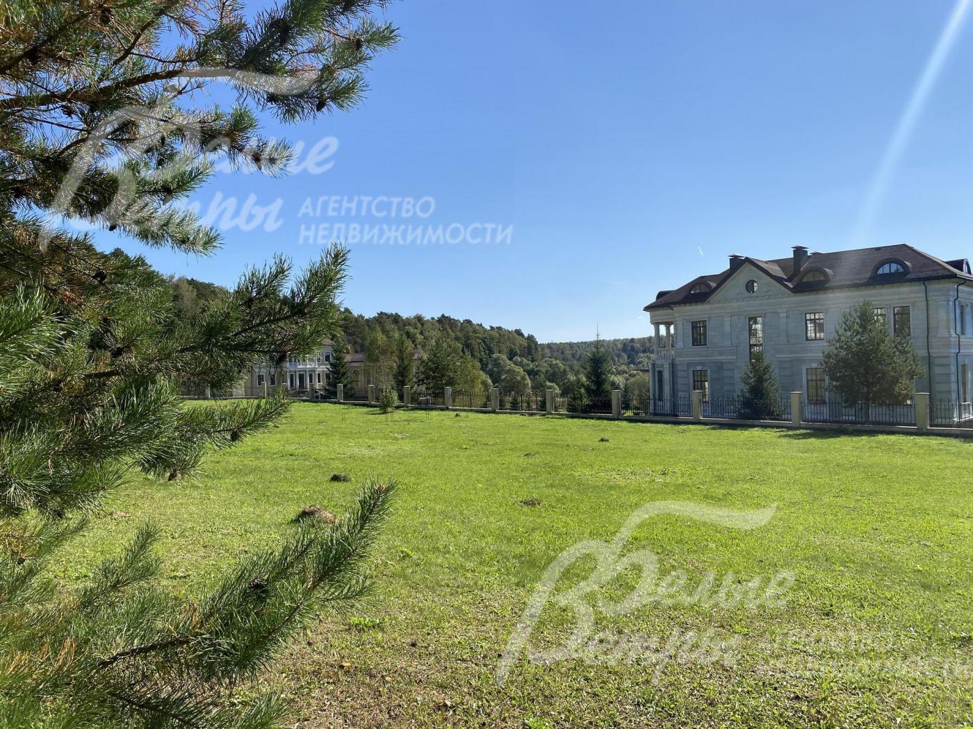 На участке растут взрослые деревья