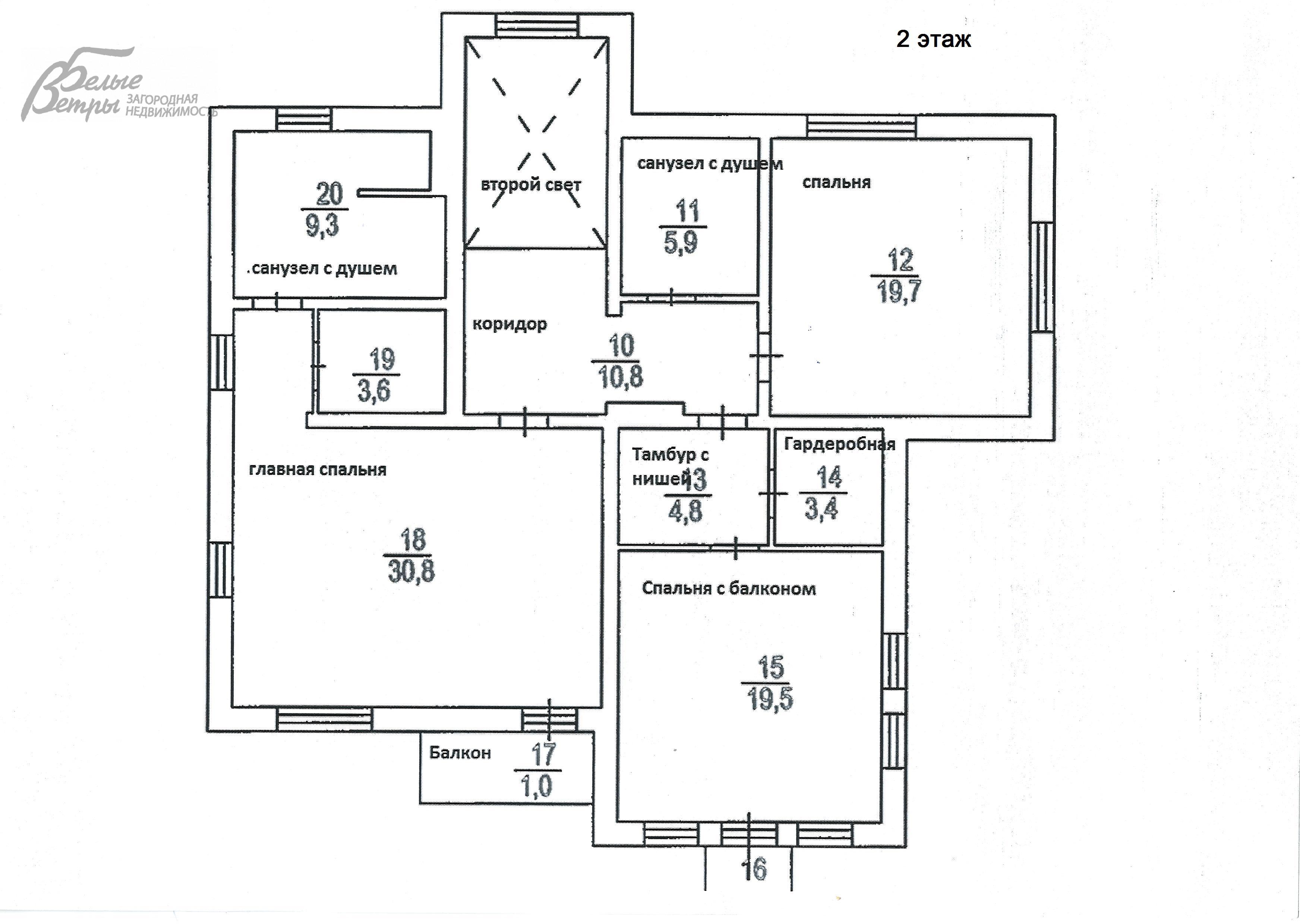 Дом Солнечный Город к/п Лужки id 511-419 планировка1