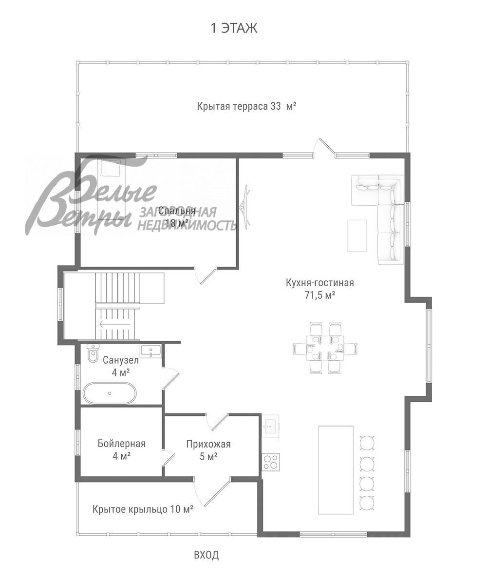 Дом Брехово  id 418-406 планировка0