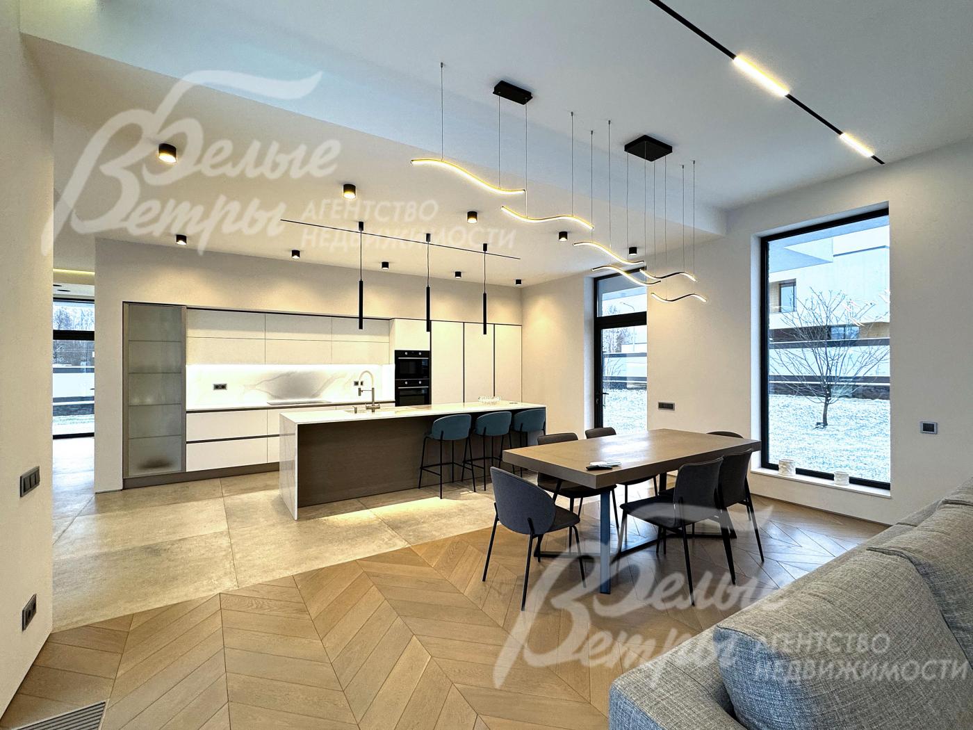 Кухня-столовая-гостиная 65 кв.м