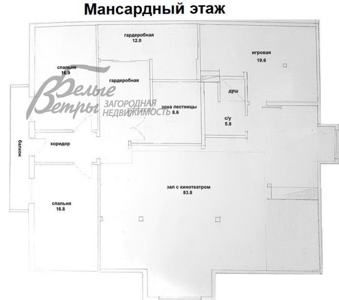 Дом в аренду Чистые пруды к/п Крекшино id 404-001 планировка1
