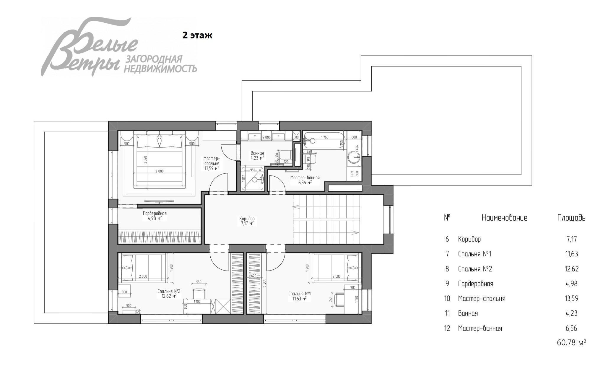 Дом Гавриково-1 СНТ  id 541-805 планировка1
