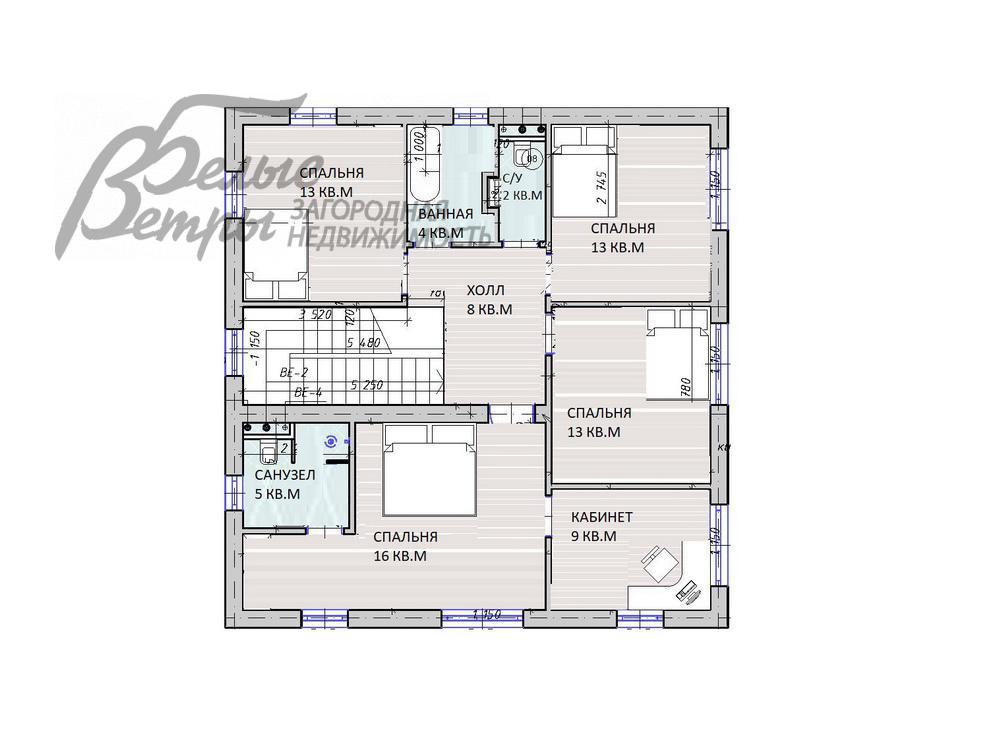 Дом Цветочный к/п  id 368-419 планировка1