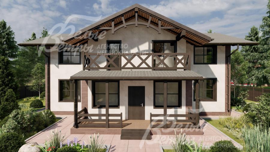 Визуализация внешней отделки. Штукатурка.