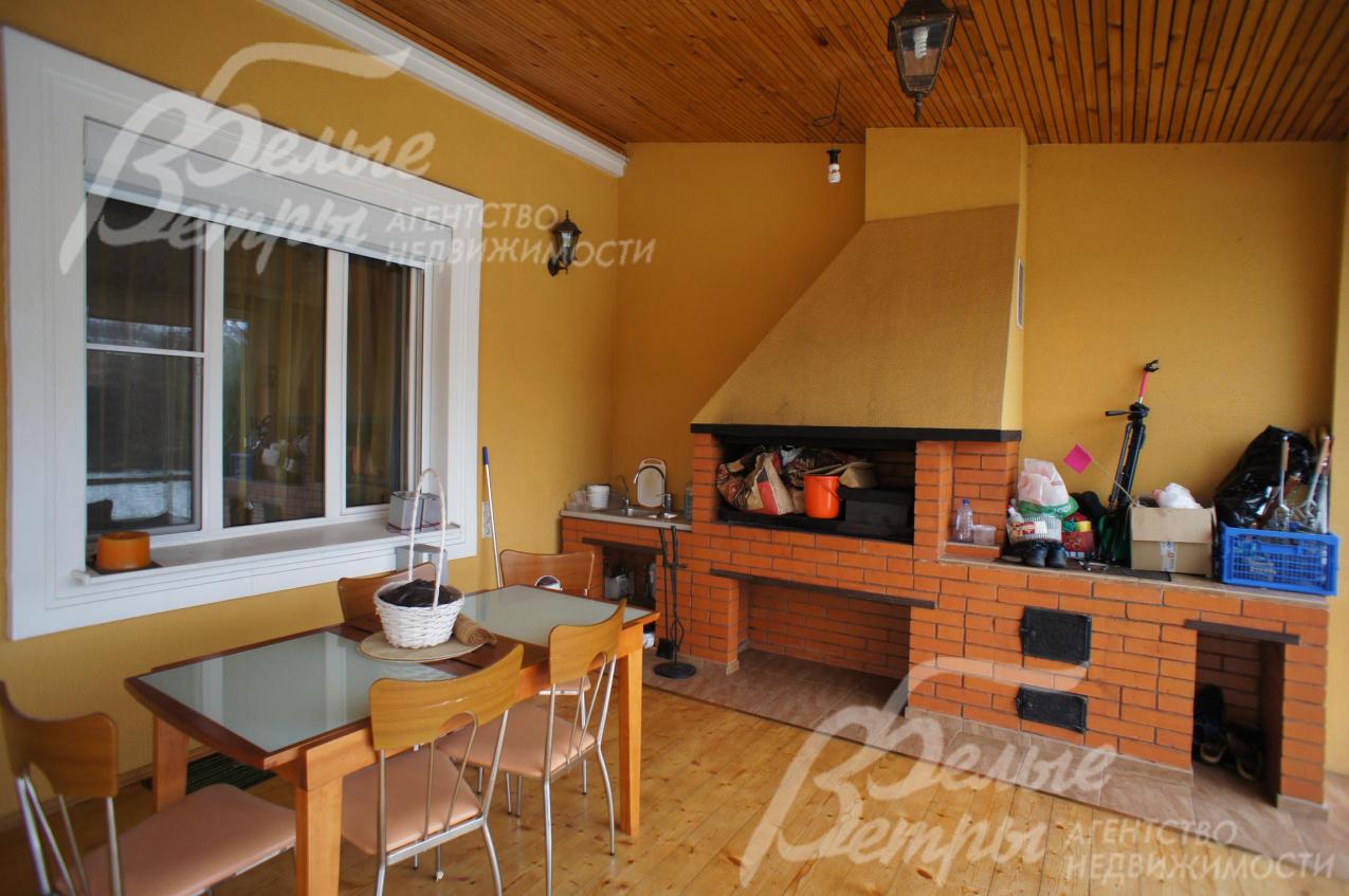 Просторная терасса с русской печью и барбекю