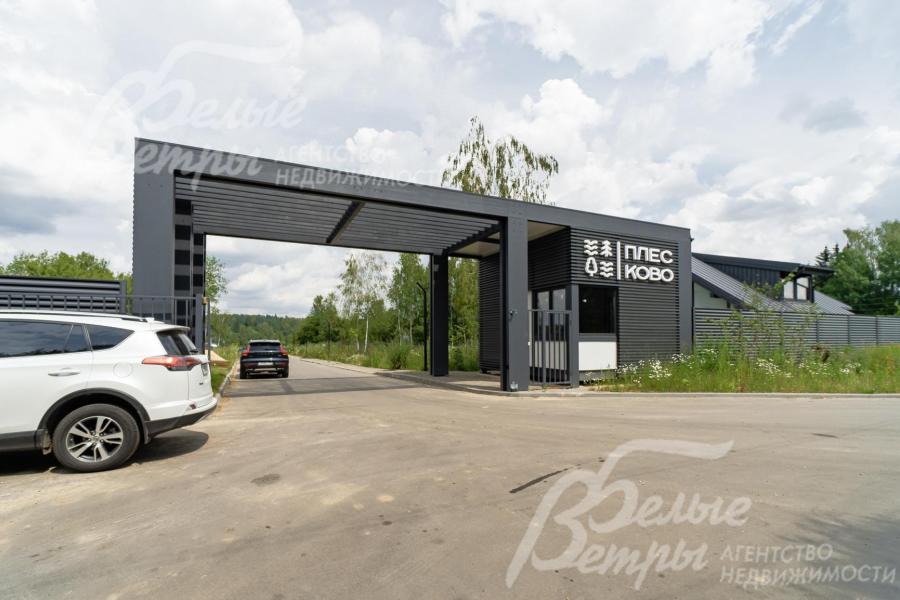 КПП с автоматическими воротами в поселок Плесково